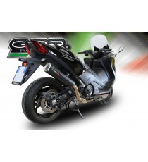 SCARICO GPR EXHAUST SYSTEM COMPATIBILE CON YAMAHA T-MAX 530 2017/19 IMPIANTO COMPLETO SCARICO OMOLOGATO M3 BLACK TITANIUM 