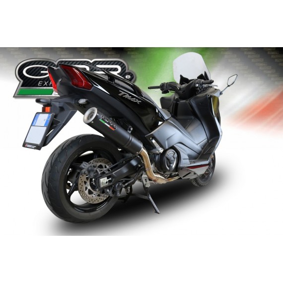 SCARICO GPR EXHAUST SYSTEM COMPATIBILE CON YAMAHA T-MAX 530 2017/19 IMPIANTO COMPLETO SCARICO OMOLOGATO M3 BLACK TITANIUM 