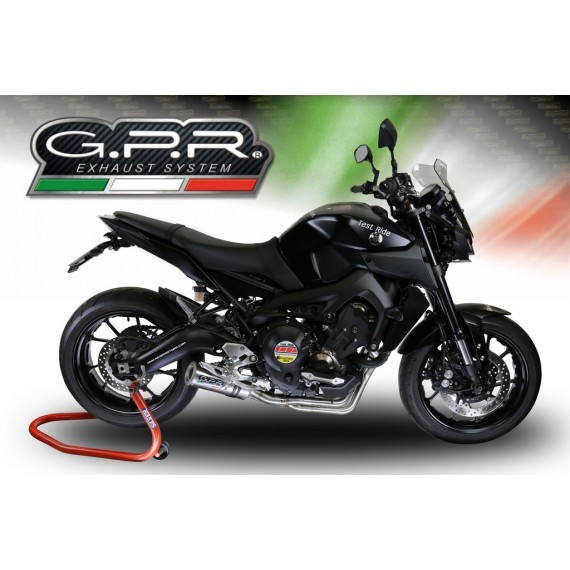 GPR SCARICO GPR EXHAUST SYSTEM COMPATIBILE CON YAMAHA MT-09 / FZ-09 2017/19 E4 COMPLETO SCARICO OMOL M3 TITANIUM NATURAL YAMAH