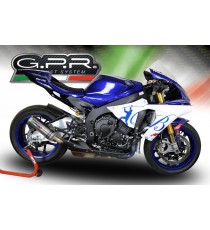 GPR SCARICO GPR EXHAUST SYSTEM COMPATIBILE CON YAMAHA YZF R1/R1-M 2015-16 SCARICO SCARICO OMOL M3 TITANIUM NATURAL YAMAHA YZF 