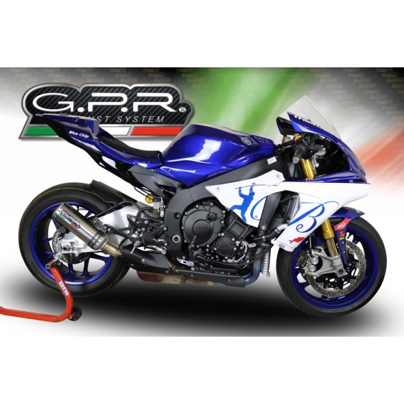 GPR SCARICO GPR EXHAUST SYSTEM COMPATIBILE CON YAMAHA YZF R1/R1-M 2015-16 SCARICO SCARICO OMOL M3 TITANIUM NATURAL YAMAHA YZF 