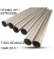 TUBO TITANIO SEAMLESS GR.1 DIAM 30MM X 1MM BARRA DA UN METRO LINEARE