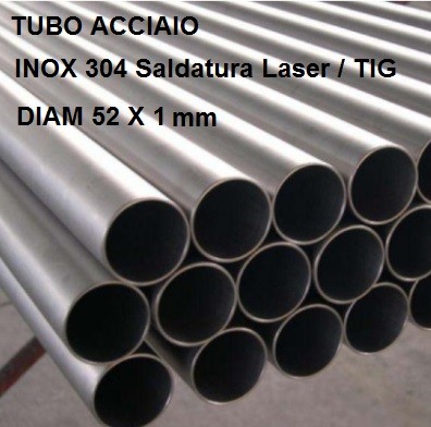 TUBO ACCIAIO INOX MONOLINE 304 DA 50CM