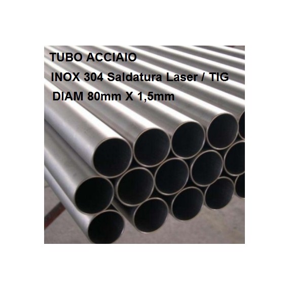 TUBO ACCIAO INOX 304