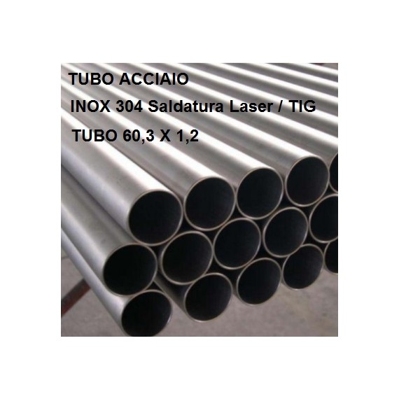 TUBO ACCIAIO INOX 304 