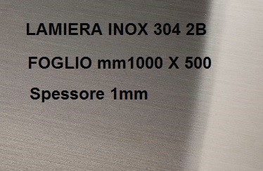 DryiC Lastra in Lamiera D'acciaio Inox Fogli in Acciaio Lamiera in Acciaio  Inox Per La Decorazione Industriale,Spessore 1mm/0.039 pollici,200mm x  200mm(2pcs) : : Commercio, Industria e Scienza